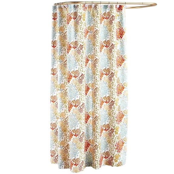 Watercolor Floral Bath Collection - Shower Curtain
