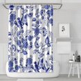 thumbnail image 1 of Watercolor Floral Bloom Shower Curtain 72x72 Inches, Romantic Botanical Design on Quick-Dry Polyester, 1 of 5