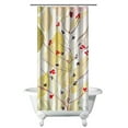 thumbnail image 1 of Watercolor Floral Bloom Shower Curtain – Butterfly and Peony Pattern for Elegant Vintage-Inspired Bathroom Space, 1 of 5