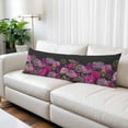 thumbnail image 1 of Watercolor Floral Body Pillow Covers 20"x60", Spring Purple Dandelion Lily Leaves Plants Soft Brushed Microfiber Breathable Throw Pillow Covers, Pillowcase with Zipper for Couch Sofa Bedroom, 1 of 9