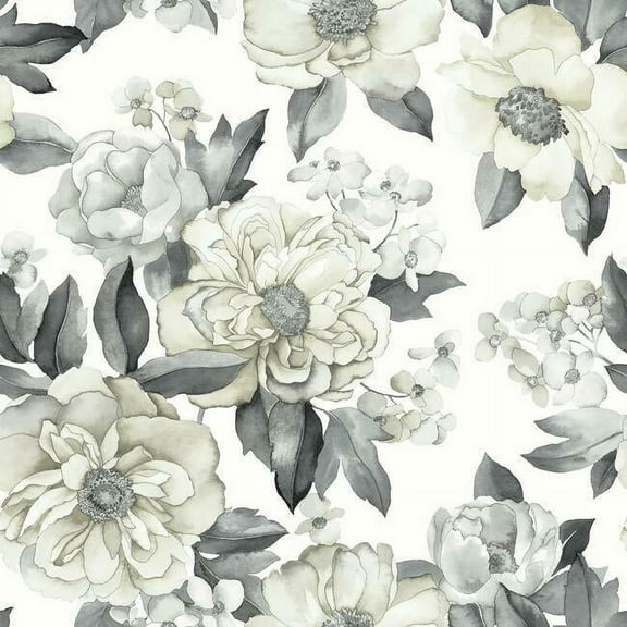 Watercolor Floral Bouquet Peel & Stick Wallpaper