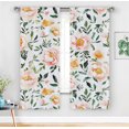 thumbnail image 1 of Watercolor Floral Curtains – Botanical Blackout Window Drapes for Bedroom, Living Room, and Home Decor, Thermal Room Darkening Grommet Curtains,A, 1 of 10