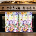 thumbnail image 1 of Watercolor Floral Gnomes Kitchen Towels Set of 4, Spring Flowers Butterflies Grid Absorbent Dish Towels for Kitchen, Microfiber Hand Towel, Quick Drying Tea Towel for Cleaning Decorative Dishcloths, 1 of 7
