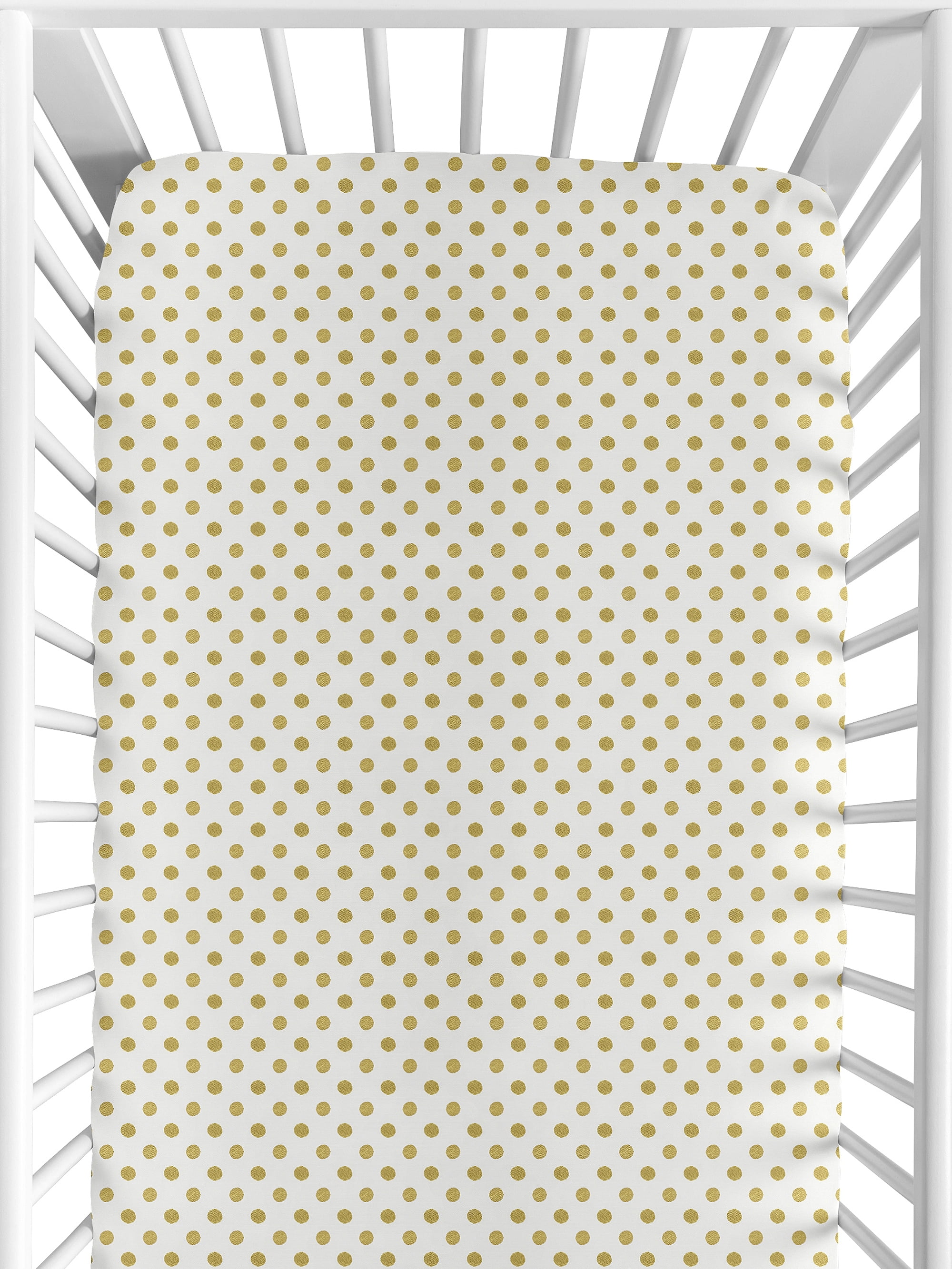 Gold dot crib sheet sale