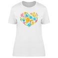 thumbnail image 1 of Watercolor Floral Heart Beauty Tee Women's -Image by Shutterstock, 1 of 2