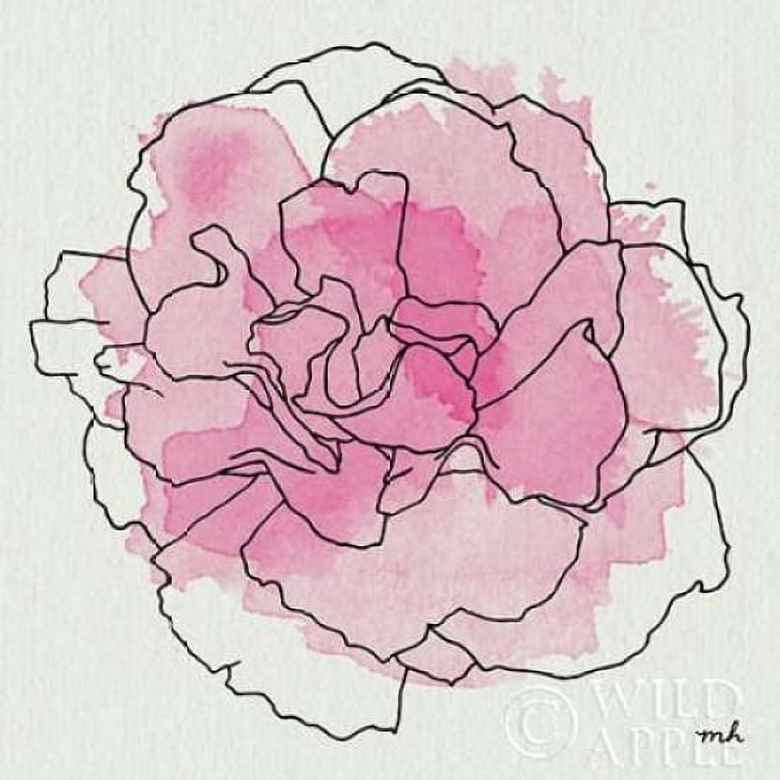 Watercolor Floral III Canvas Art - Moira Hershey (24 x 24)