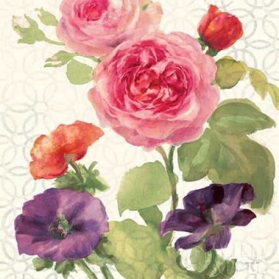 Watercolor Floral III Poster Print by Danhui Nai (24 x 24)