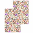 thumbnail image 1 of Watercolor Floral Kitchen Dish Towels for Drying Dishes Set of 2, Retro Botanical Flowers Leaves Spring Beige Waffle Weave Microfiber Hand Tea Bathroom Towels Quick Dry & Absorbent Towel 15.7x23.6, 1 of 7