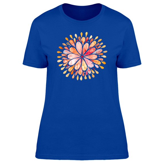 Watercolor Floral Mandala Tee Women's -Image by Shutterstock