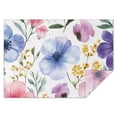 thumbnail image 1 of Watercolor Floral Pattern Rectangle Tablecloth 60"x84",Waterproof Polyester Rectangle Table Cloth, Wipeable Spillproof Polyester Tablecloth for Dining, Camping, Indoor and Outdoor, 1 of 5