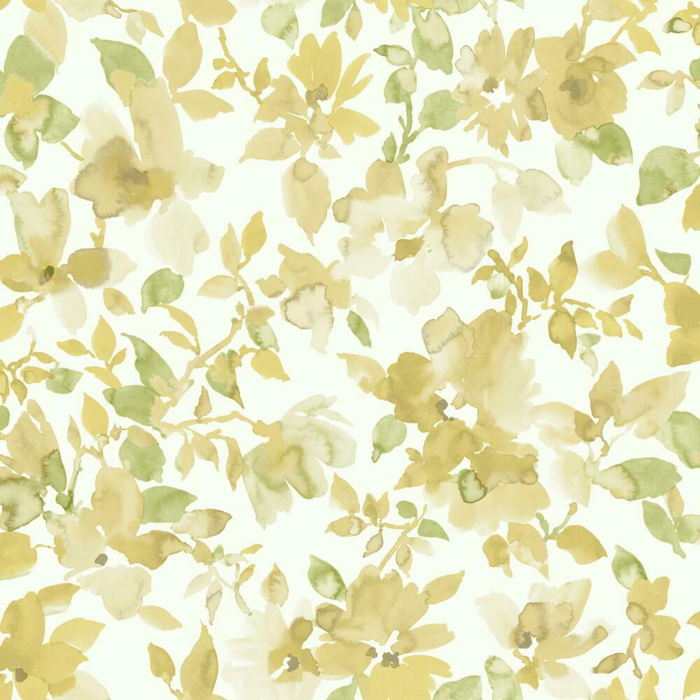 Watercolor Floral Peel and Stick Wallpaper