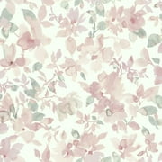 Watercolor Floral Peel and Stick Wallpaper
