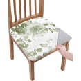 thumbnail image 1 of Watercolor Floral Sage Green Chairs Seat Covers for Dining Room Chairs Covers Set of 4, Stretch Chair Seat Slipcovers Protector Removable Washable Chair Cover for Kitchen Office Botanical Ink Printing, 1 of 6