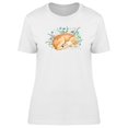 thumbnail image 1 of Watercolor Floral Sleeping Deer Tee Women's -Image by Shutterstock, 1 of 2