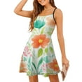 thumbnail image 1 of Watercolor Floral Summer Blossom Art Sleeveless Dresses Slip Dress Women's Dresses Dresses For Womens, 1 of 6