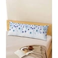 thumbnail image 1 of Watercolor Floral Throw Pillow Cover,Blooming Flowers Blue Purple Painting Rectangle Decorative Pillow Case Protector Soft Cushion Cover Lumbar Pillowcase for Couch Sofa Bedroom Car Decor 20x54 Inch, 1 of 8
