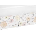 thumbnail image 1 of Watercolor Floral Yellow And Pink Dust Ruffle Crib Skirt by Sweet Jojo Designs, 1 of 1