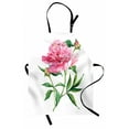 thumbnail image 1 of Watercolor Flower Apron Vintage Peony Painting Botanical Spring Garden Flower Nature Theme, Unisex Kitchen Bib Apron with Adjustable Neck for Cooking Baking Gardening, Pink White Green, by Ambesonne, 1 of 3