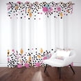 thumbnail image 1 of Watercolor Flower Blackout Curtains For Bedroom, Polka Dot Grommets Curtains Room Darkening Soundproof Thermal Insulated, Modern Simplicity Drapes 38"W x 54"L (Pack of 2), 1 of 6