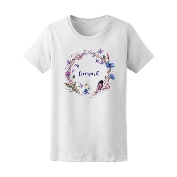 Watercolor Flower Crown Free Tee Women's -Image by Shutterstock