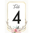 thumbnail image 1 of Watercolor Flower Design 51 Pieces Wedding Table Numbers Cardss 1-50 Double Sided with Head Table 4x6 inch Table Numbers for Wedding Reception/Party/Event, 1 of 3