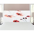 thumbnail image 1 of Watercolor Flower Headboard, Flower in Watercolor Painting Style Romantic Dramatic Nature Elements, Upholstered Decorative Metal Bed Headboard with Memory Foam, Full Size, Orange White, by Ambesonne, 1 of 4