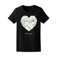 thumbnail image 1 of Watercolor Flower Heart Love You Tee Women's -Image by Shutterstock, 1 of 2