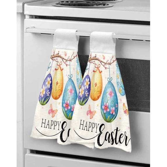Watercolor Flower Lily Hand Towels Kitchen Bathroom Hanging Cloth Quick Dry Soft Absorbent Microfiber Towels