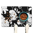 thumbnail image 1 of Watercolor Flower Pet Mat - Country Floral, Non-Slip Absorbent Dog Food Mat, 1 of 3