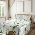 thumbnail image 1 of Ambesonne Colorful Fitted & Top Sheet Set with Shams, Flowers s, Multicolor, 1 of 4