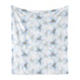 thumbnail image 1 of Watercolor Flower Soft Flannel Fleece Throw Blanket, Pastel Floral Pattern Print Chamomiles and Daisies Nature Art, Cozy Plush for Indoor and Outdoor Use, 50" x 70", Blue Yellow White, by Ambesonne, 1 of 5
