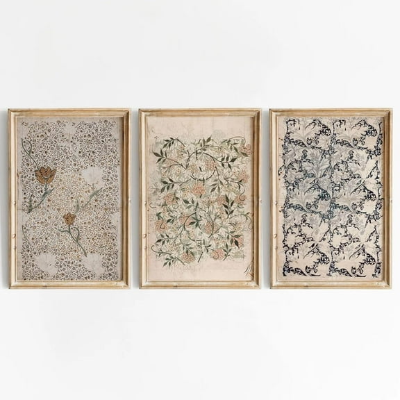 Watercolor Flower Wall Art Set of 3 Wildflower Floral Wall Decor Pictures Botanical Canvas Wall Art Vintage Prints Boho Flower Painting Minimalist Floral Poster for Room Bedroom 12x16 Inch Und