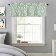 thumbnail image 1 of Watercolor Flower Window Valance for Kitchen, Country White Camellia Rod Pocket Short Curtain for Small Windows, Light Filtering Decorative Valance, 56 x 16 Inch, 1 Panel, 1 of 9