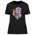 thumbnail image 1 of Watercolor Flowers And Cute Bee T-Shirt Women -Image by Shutterstock, Female XX-Large, 1 of 2