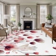 thumbnail image 1 of Watercolor Flowers Area Rug 8x10 Washable Rug Non Slip Spring Pink Ink Floral Botanical Large Area Rug Soft Stainresistant Indoor Floor Carpet for Living Room Bedroom Home Office Dining Room Nursery, 1 of 8