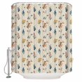 thumbnail image 1 of Watercolor Flowers Bathroom Shower Curtains with 12 Hooks Polyester Waterproof Shower Curtain for Stalls and Bathtubs Vintage Farmhouse Wild Floral Plants Decorative Bathroom Curtain 60x72 Inches, 1 of 9