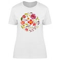 thumbnail image 1 of Watercolor Flowers Circle Shape T-Shirt Women -Image by Shutterstock, Female Large, 1 of 4