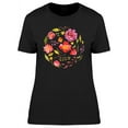 thumbnail image 1 of Watercolor Flowers Circle Shape T-Shirt Women -Image by Shutterstock, Female Large, 1 of 2