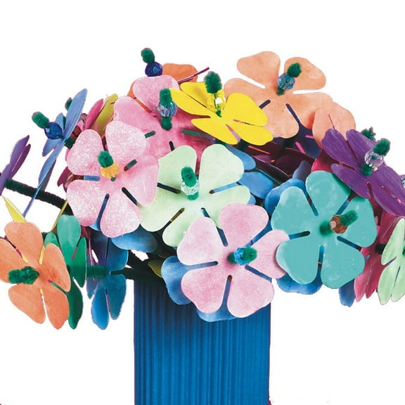 Watercolor Flowers Craft Kit (Pack of 300)