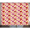 thumbnail image 1 of Ambesonne Flower Curtains 2 Panel Set, Tropical Jungle in Bloom, 108" x 63", Multicolor, 1 of 3