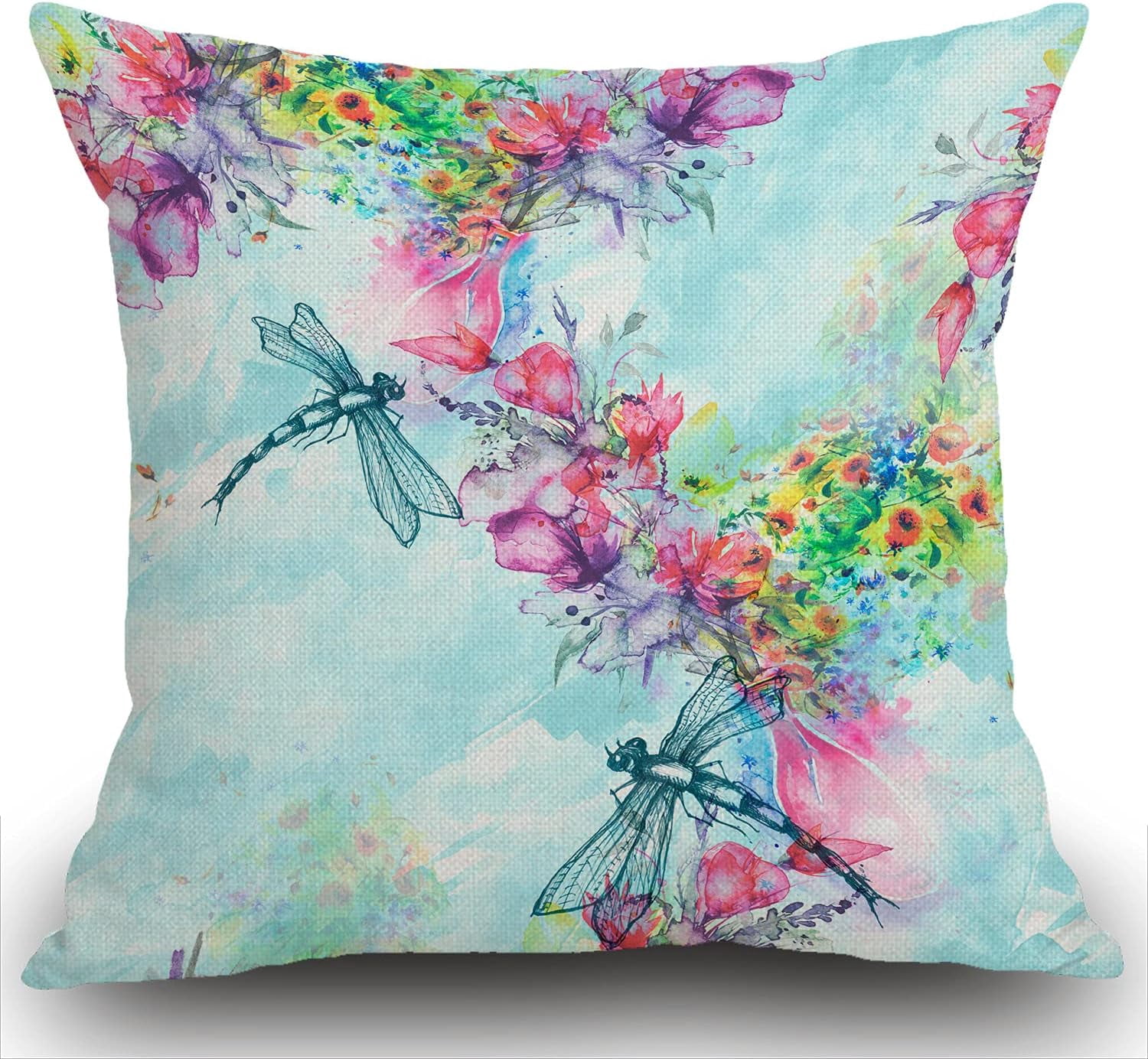 Moslion Throw Pillow Cover Rawwr Means I Love You in