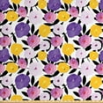 thumbnail image 1 of Ambesonne Flower Fabric by the Yard Upholstery, Groovy Exotic Fantasy, 3 Yards, Multicolor, 1 of 4