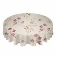 thumbnail image 1 of Watercolor Flowers Leaves Vintage Round Table Cloth Waterproof Wedding Holiday Tablecloth Coffee Table Decor Table Cover, 1 of 7