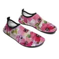 thumbnail image 1 of Watercolor Flowers Pink Fuchsia Water Shoes Beach Slip-on Shoes for Men Women Swim Pool Yoga Surfing Sneakers Quick-Dry Sports Barefoot Shoes, 1 of 5