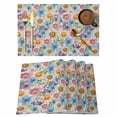 thumbnail image 1 of Watercolor Flowers Placemats Set of 12 Spring Floral Daisy Plants Country Beige Place Mats Indoor Wipeable Table Mats Washable Dining Table Placemats for Kitchen Holiday Party Home Decor 13x19 Inch, 1 of 9