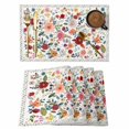 thumbnail image 1 of Watercolor Flowers Placemats Set of 4, Farmhouse Spring Floral Botanical Placemats for Dining Table, Place Mats for Kitchen Tabletop, Waterproof Wipeable Dining Table Mats Set, 1 of 9