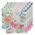 thumbnail image 1 of Watercolor Flowers Polyester Dinner Napkin for Dining Table Kitchen Home Hotel Banquet Decor, 1 of 7