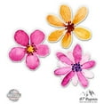 thumbnail image 1 of Watercolor Flowers Set - 5" Each Vinyl Stickers - For Car Laptop I-Pad - Waterproof Decals, 1 of 1