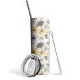thumbnail image 1 of Watercolor Flowers Skinny Tumbler 20oz - Double Wall Vacuum Insulated Tumbler- Insulated Travel Coffee Mug, 1 of 5
