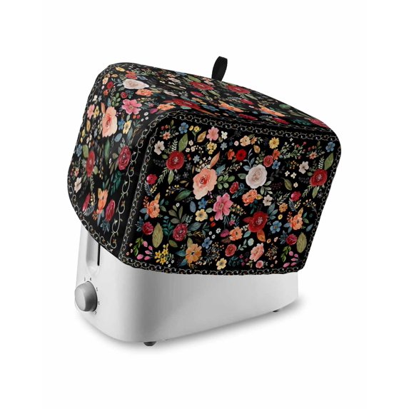 Machine Cover Kitchen Watercolor Flowers Small Toaster Cover 2 Slice, Kitchen Appliance ...